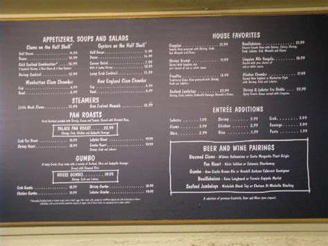 palace station oyster bar menu